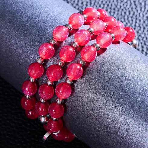 Roter Samt | Traumlandschaft Opal Armband